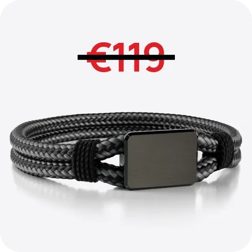 Payment bracelet in black 