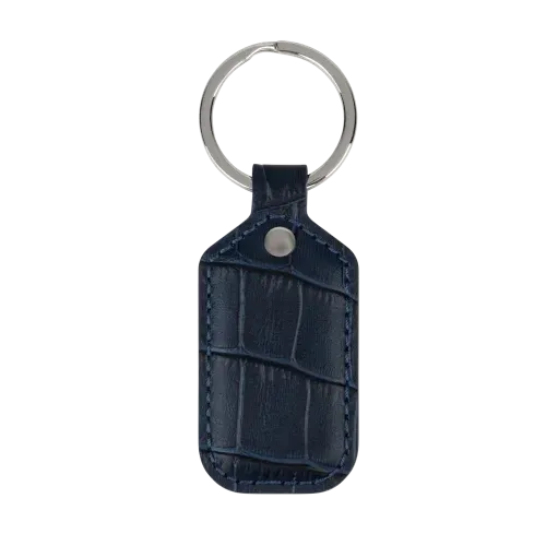 Payment Key fob in Blue Croc