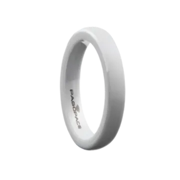 PAGO Slim Pearl White ring